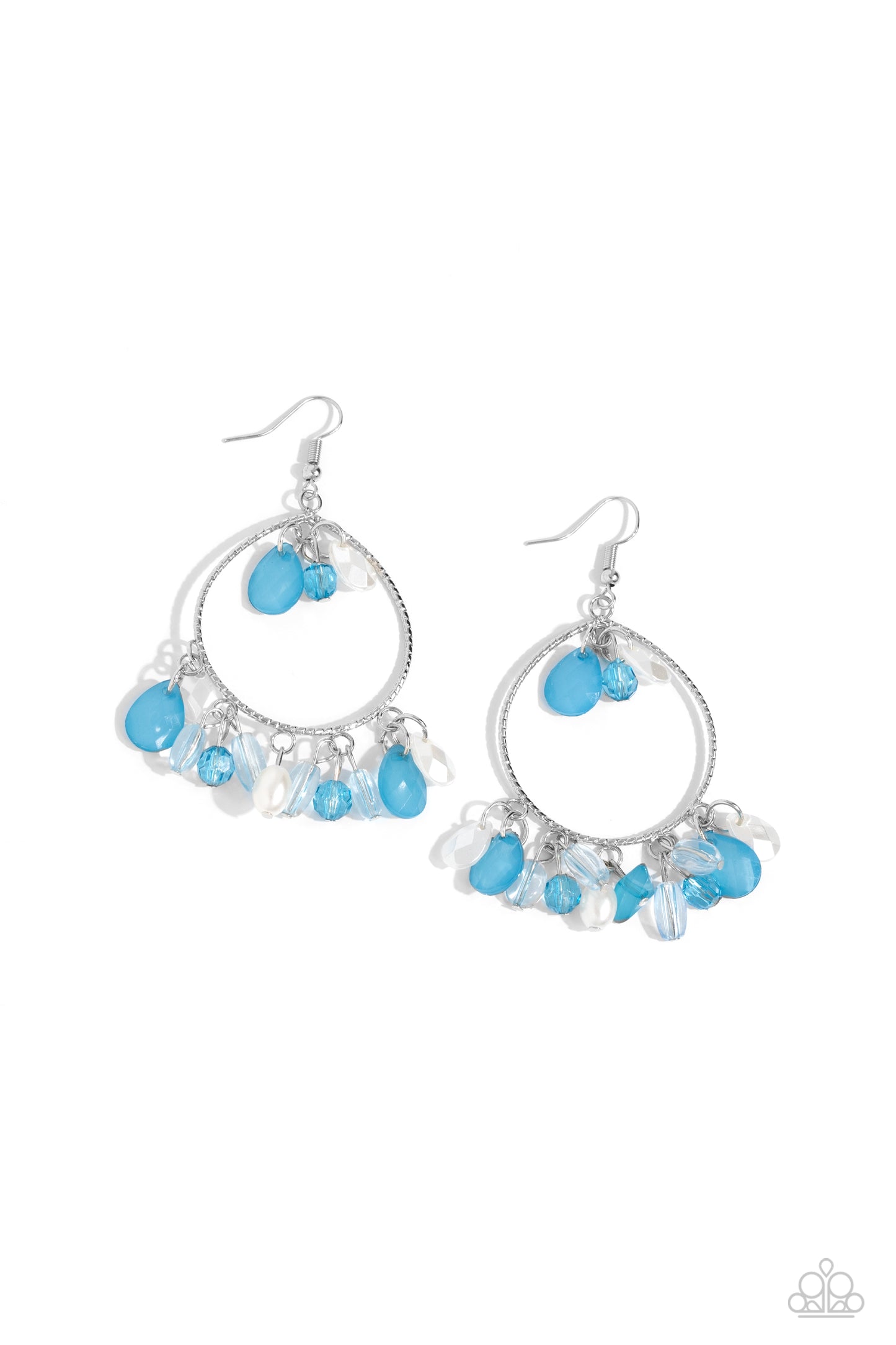 Paparazzi Earrings - Elite Expression - Blue