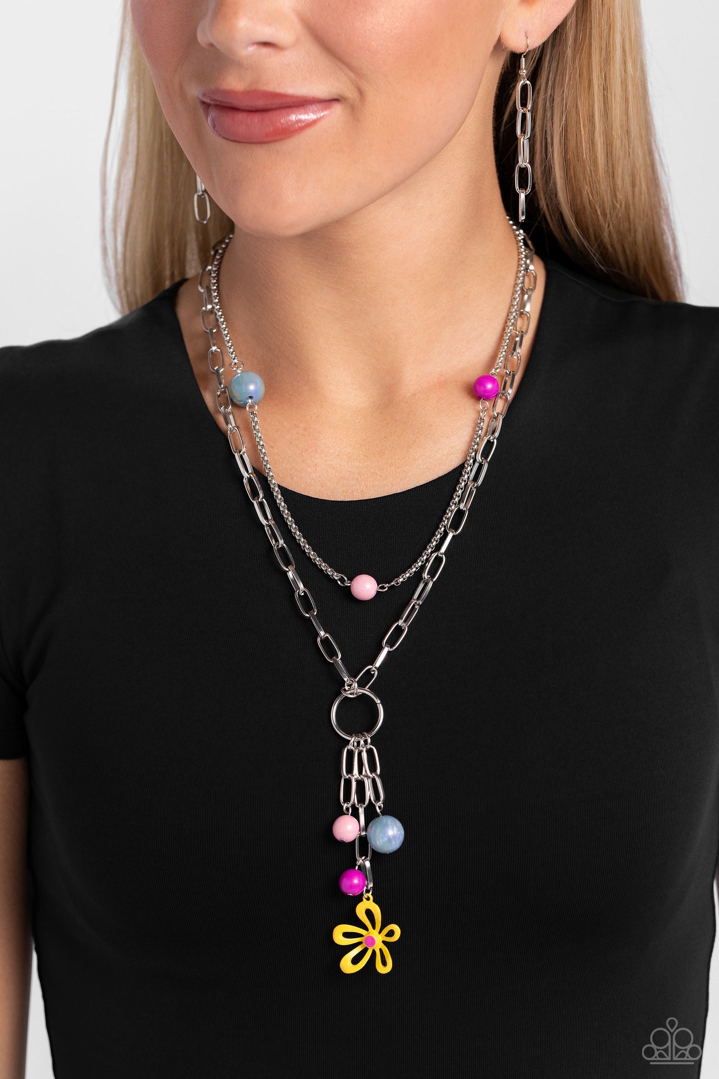 Paparazzi Necklaces - Seize the Swirls - Yellow