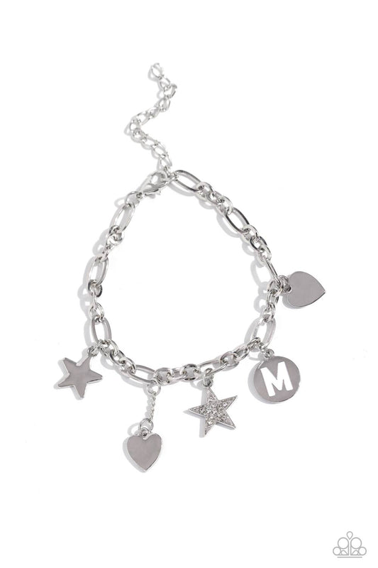 Paparazzi Bracelets - Legacy Letters - White - M