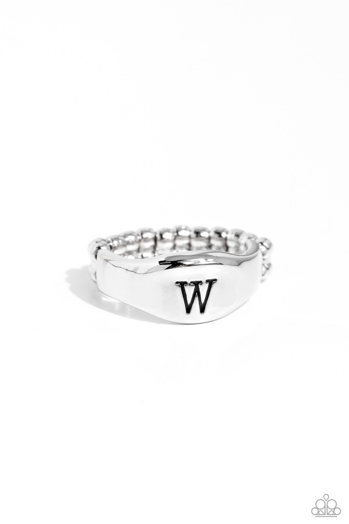 Paparazzi Rings - Monogram Memento - Silver - Y