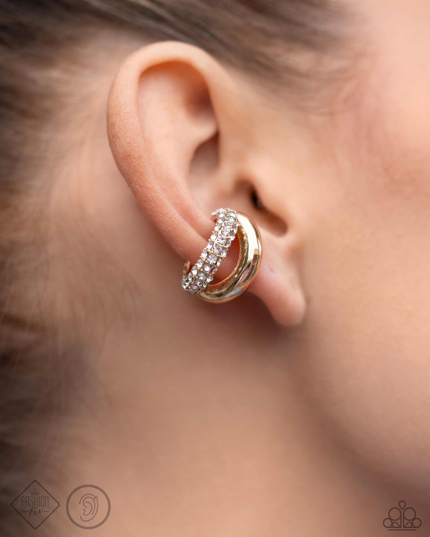 Paparazzi Earrings - Sizzling Spotlight - Gold - Fashion Fix