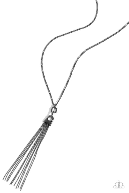 Paparazzi Necklaces - The Strands of Time - Black