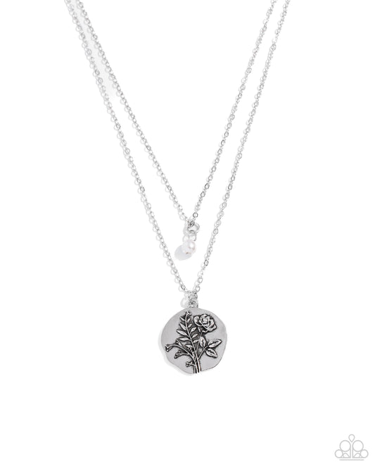 Paparazzi Necklaces - Birthstone Beauty - White