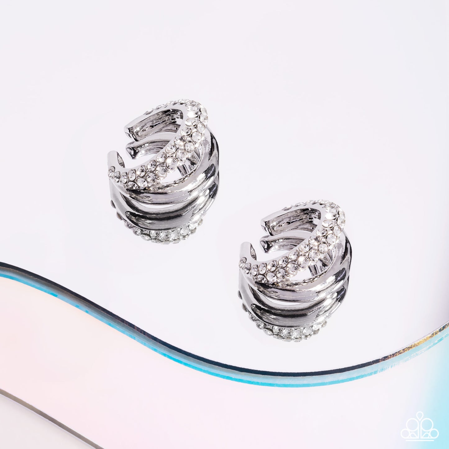 Paparazzi Earrings - Sizzling Spotlight - White