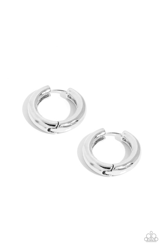 Paparazzi Earrings - The New Classic - Silver