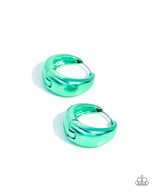 Paparazzi Earrings - Colorful Curiosity - Green