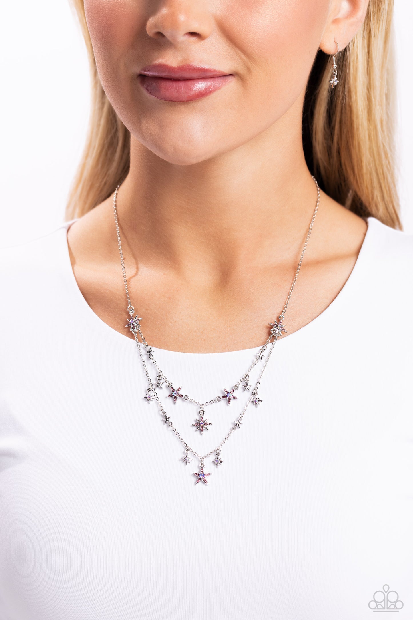 Paparazzi Necklaces - - Raising the STAR - Purple