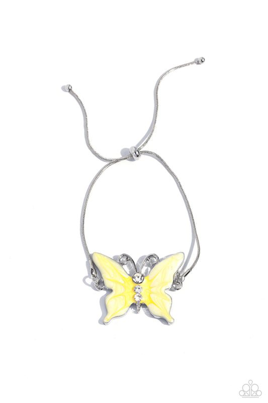 Paparazzi Bracelets - Aerial Adornment - Yellow