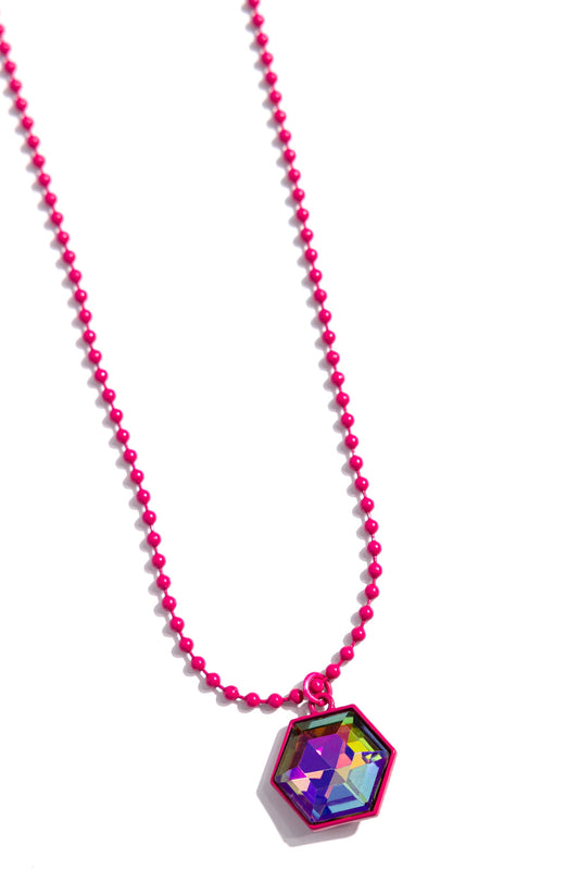 Paparazzi Necklaces - Sprinkle of Simplicity - Pink