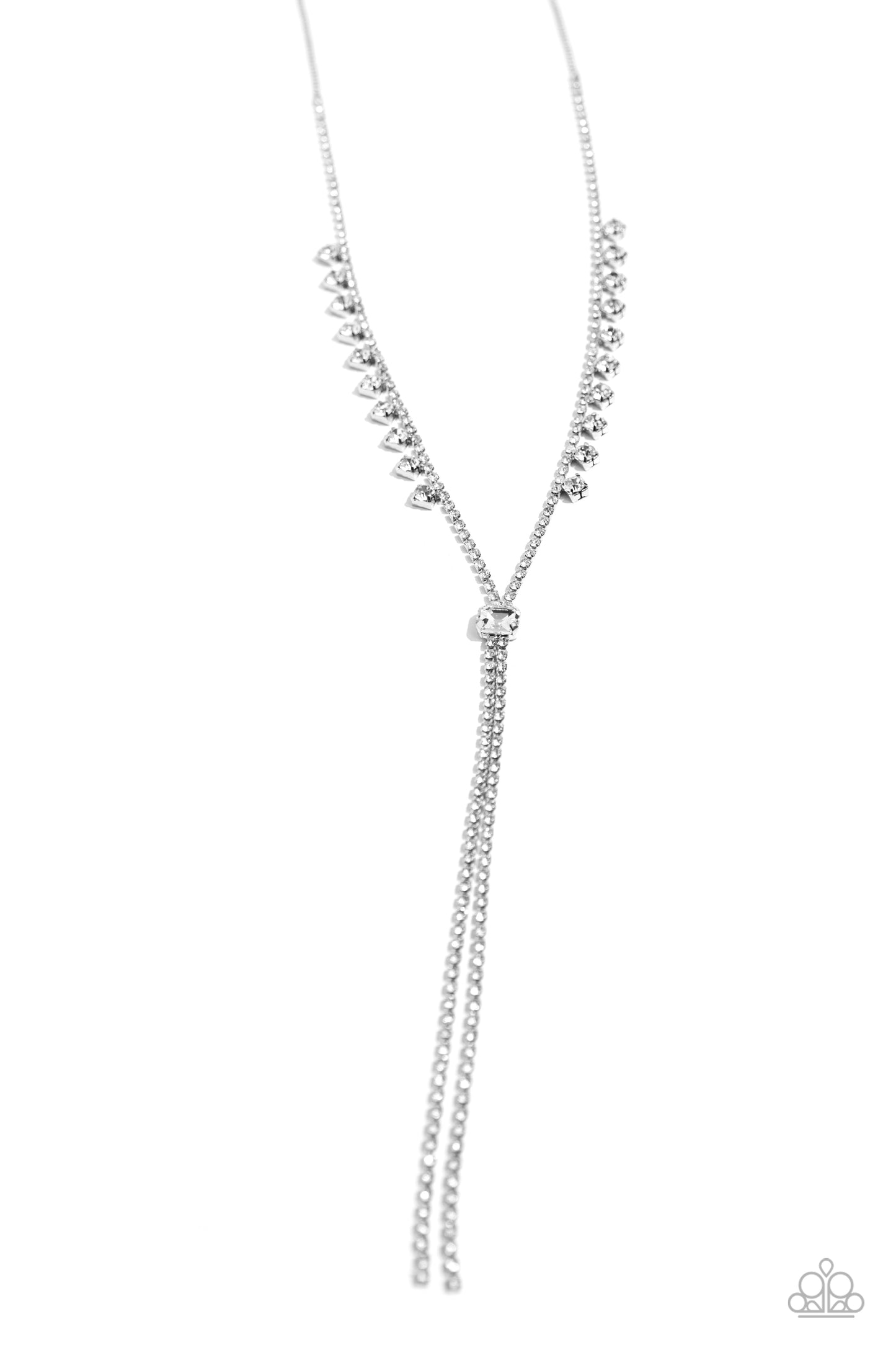Paparazzi Necklaces - Synchronized SHIMMER - White