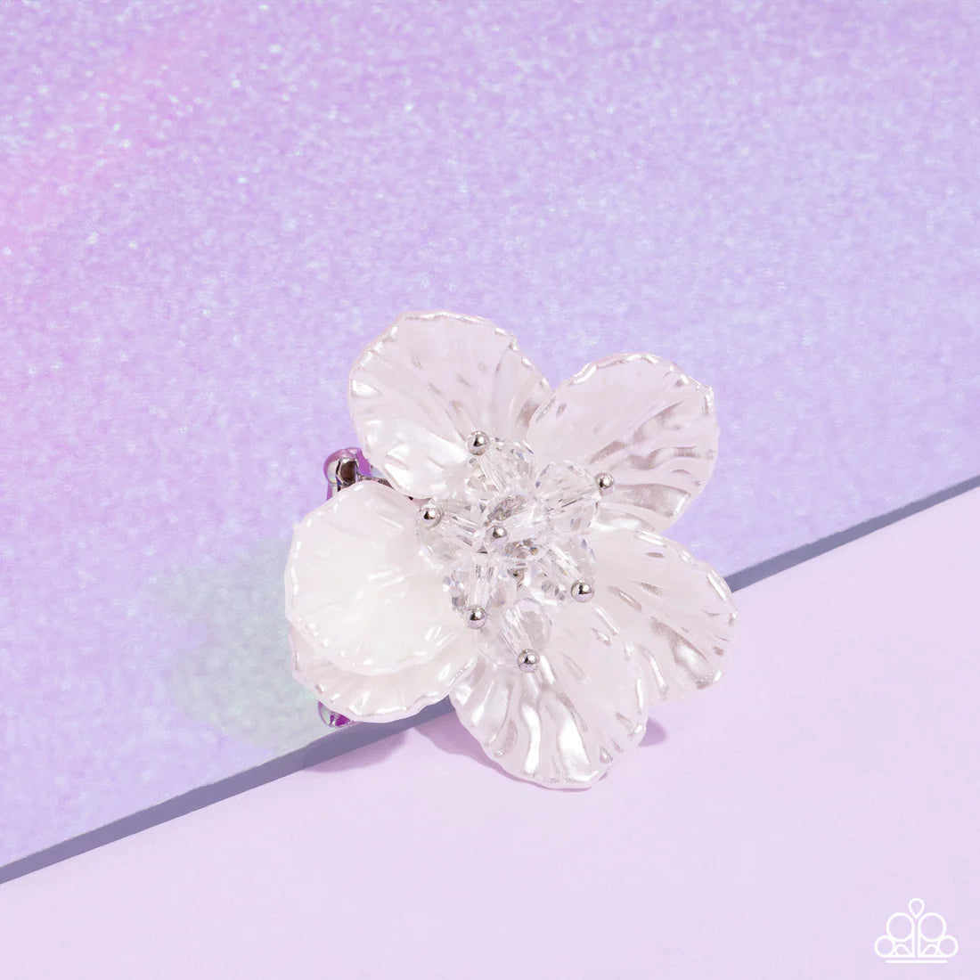 Paparazzi Rings - Petal Pact - White