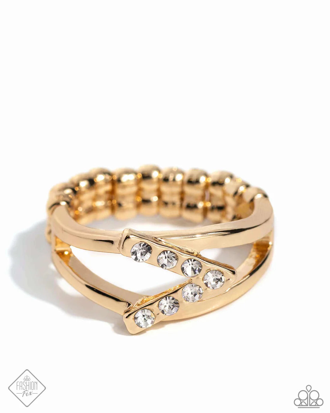 Paparazzi Rings - Linear Law - Gold - Fashion Fix