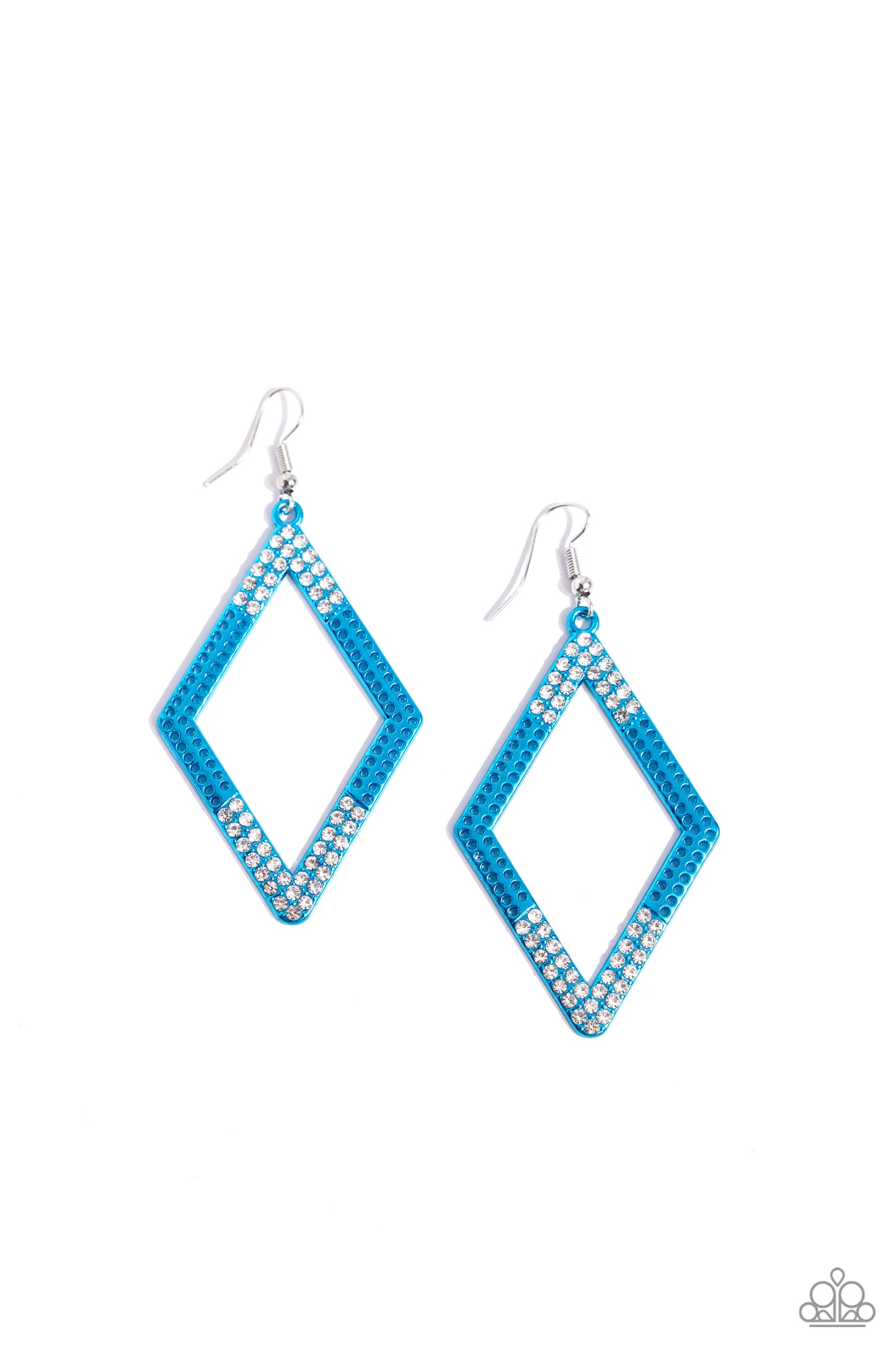 Paparazzi Earrings - Eloquently Edgy - Blue