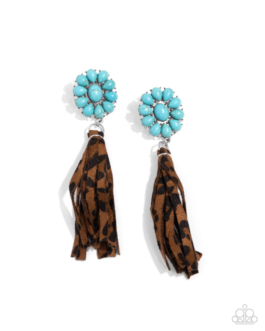 Paparazzi Earrings - Hometown Hero - Blue