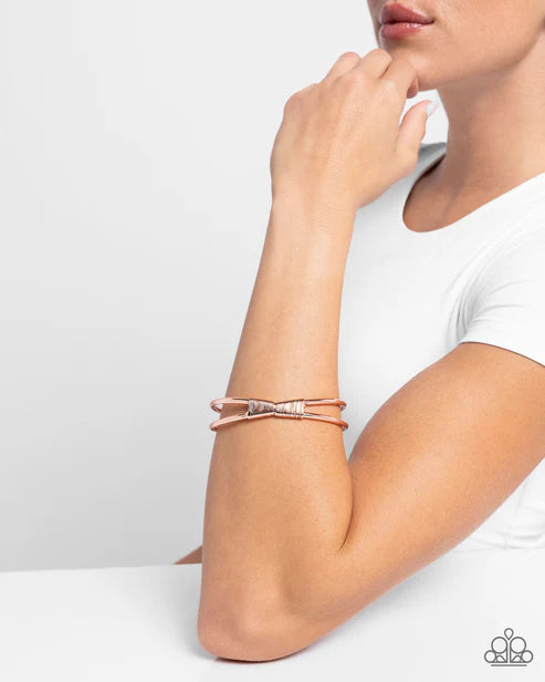 Paparazzi Bracelets - Tactile Thrill - Copper
