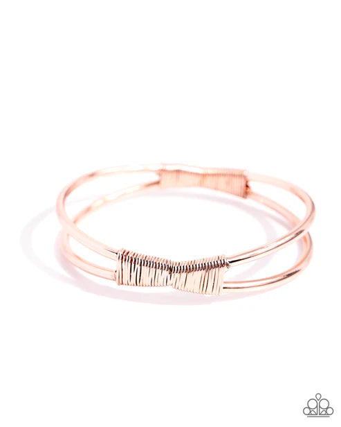 Paparazzi Bracelets - Tactile Thrill - Copper