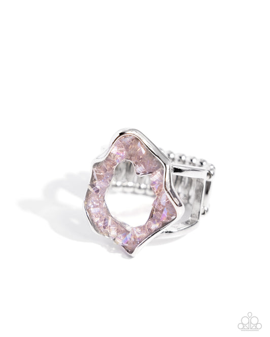 Paparazzi Rings - Geode Grace - Pink