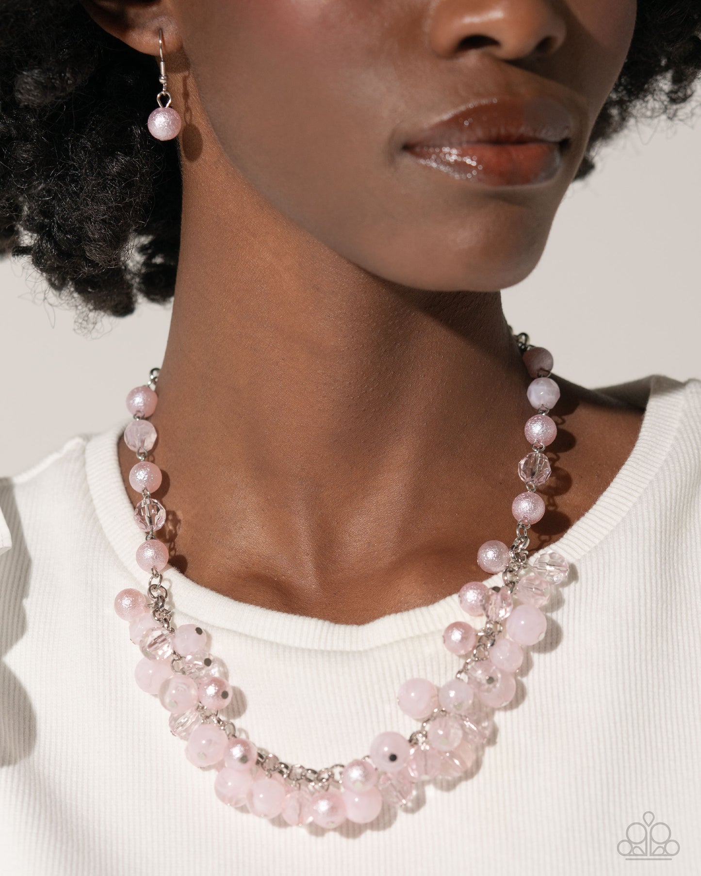 Paparazzi Necklaces - Pearl Pandora - Pink
