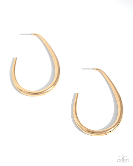 Paparazzi Earrings - Exclusive Element - Gold