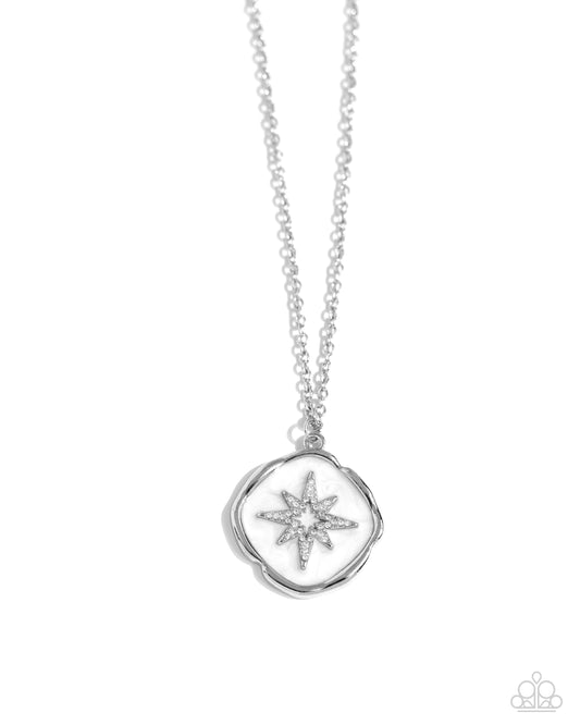 Paparazzi Necklaces - Soaring Stars - White
