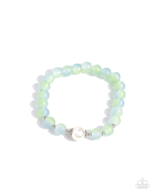 Paparazzi Bracelets - Mermaid Mirror - Green