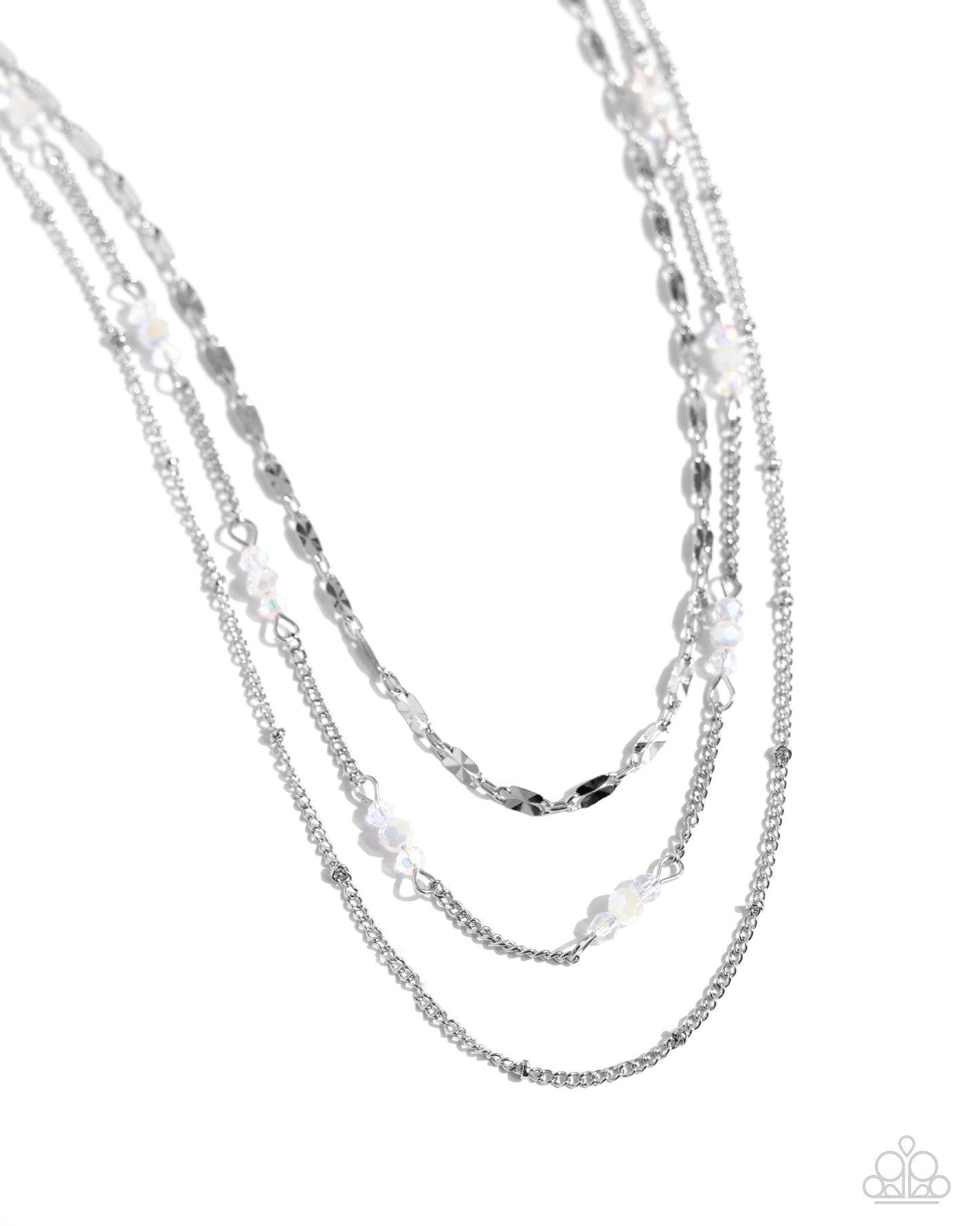 Paparazzi Necklaces Luxe Layers - White