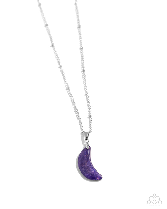 Paparazzi Necklaces - Lunar Lesson - Purple