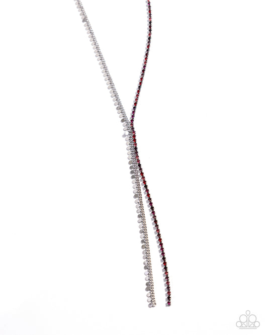 Paparazzi PREORDER Necklaces - Elongated Eloquence - Red