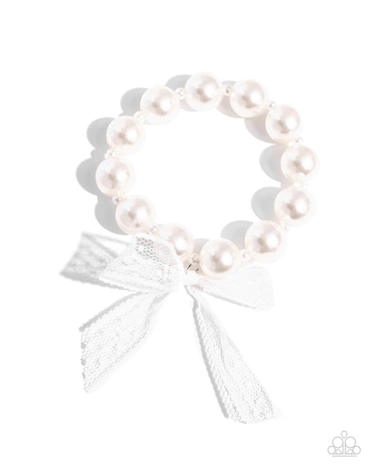 Paparazzi Bracelets - Girly Glam - White