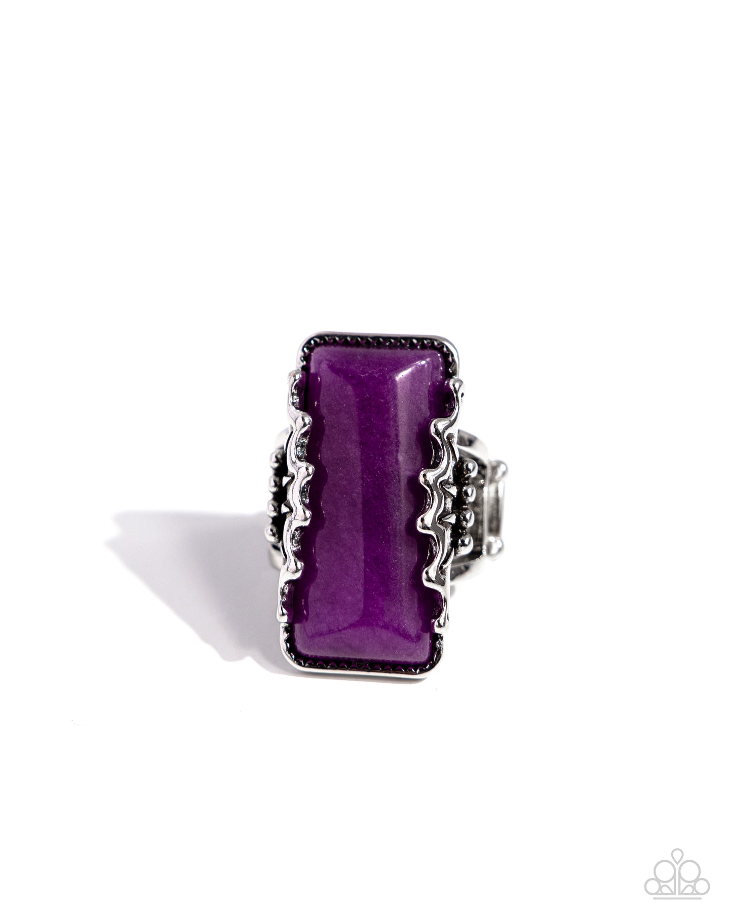 Paparazzi Rings - Scalloped Stone - Purple