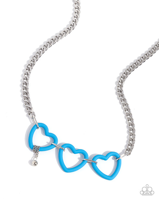 Paparazzi Necklaces - Heart Homage - Blue