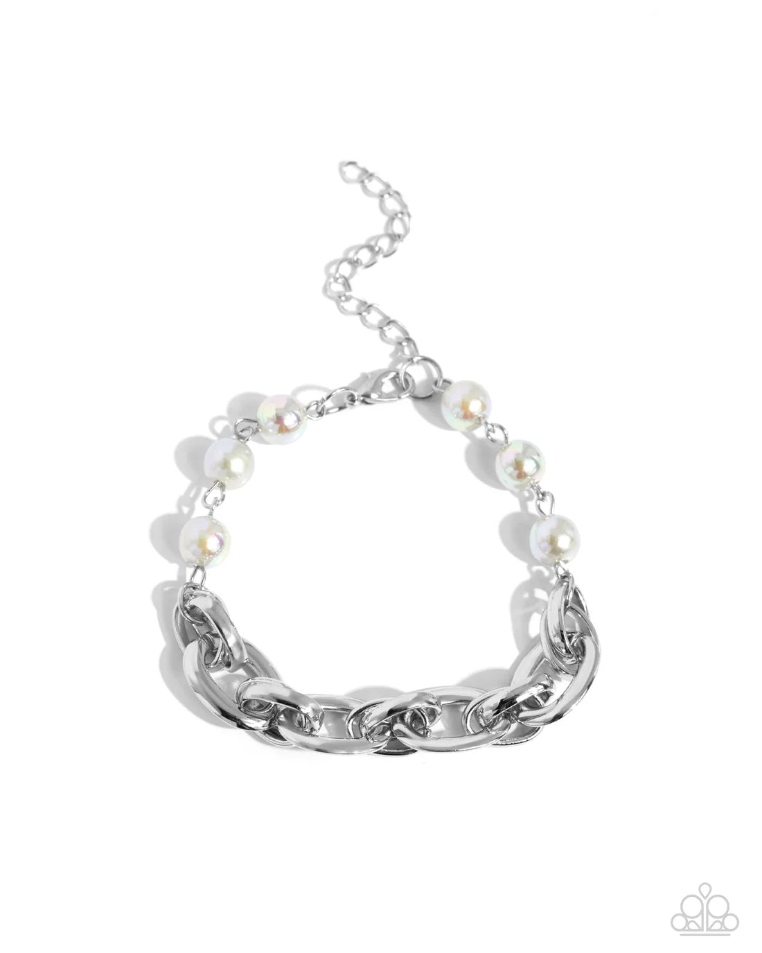 Paparazzi Bracelets - Pearl Pairing - Silver