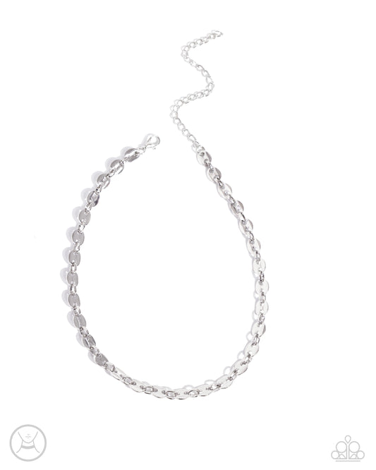 Paparazzi Necklaces - Abstract Advocate - Silver