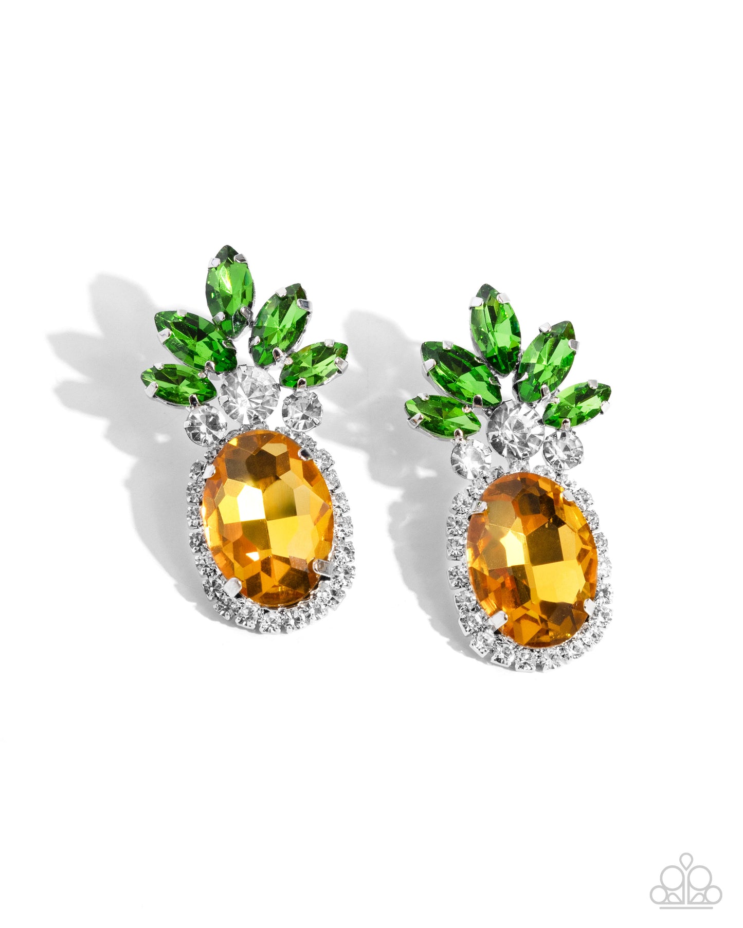 Paparazzi Earrings - Prismatic Pineapple - Yellow