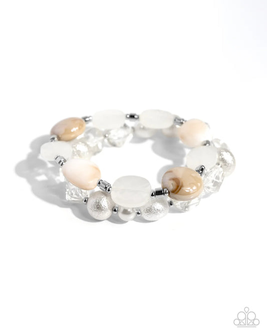 Paparazzi Bracelets - Everyday Essentials - White