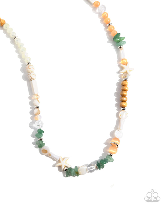 Paparazzi Necklaces - Beachy Beginner - Green