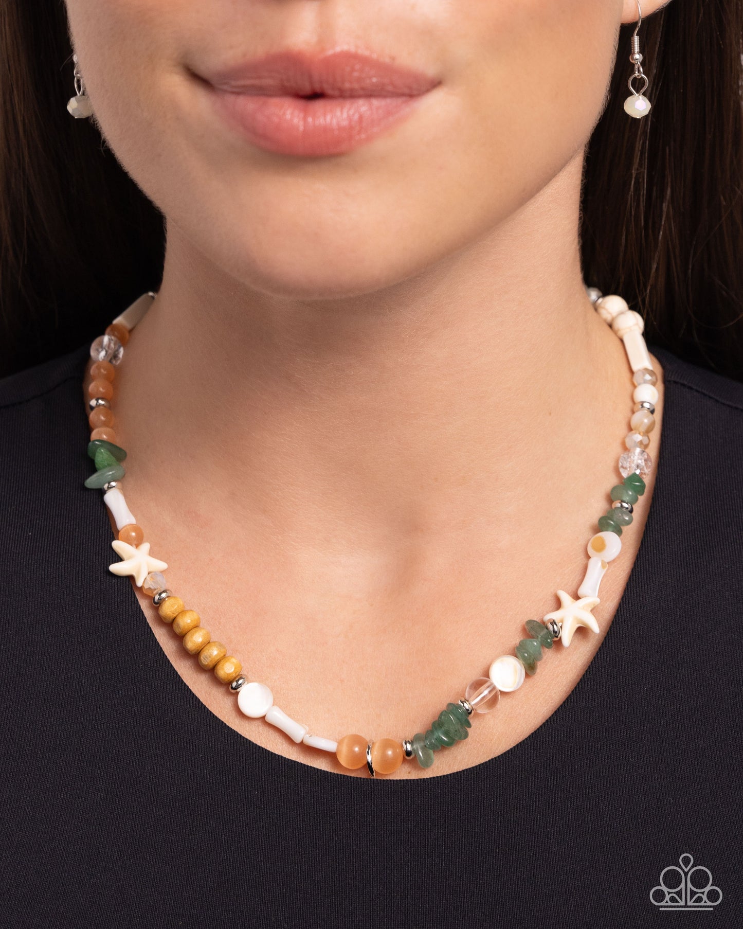 Paparazzi Necklaces - Beachy Beginner - Green