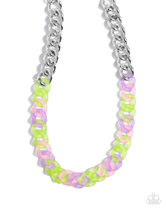 Paparazzi Necklaces - Rainbow Ragtime - Green