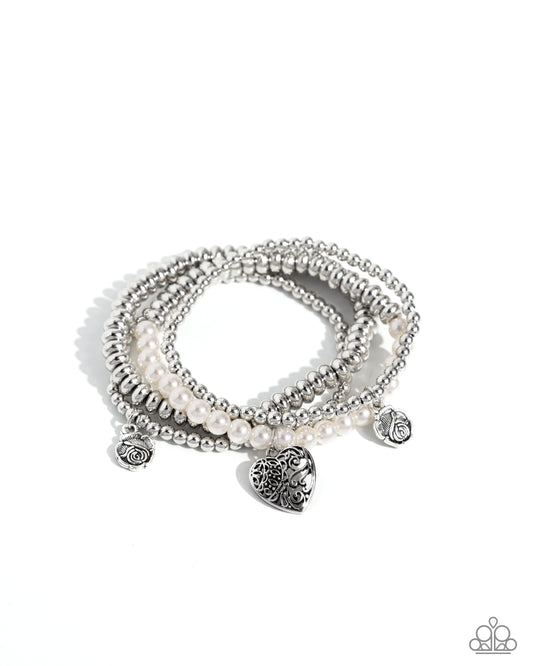 Paparazzi PREORDER Bracelets - Filigree Fairytale - White