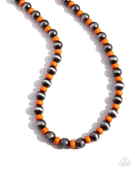 Paparazzi Necklaces - Contemporary Confidence - Orange