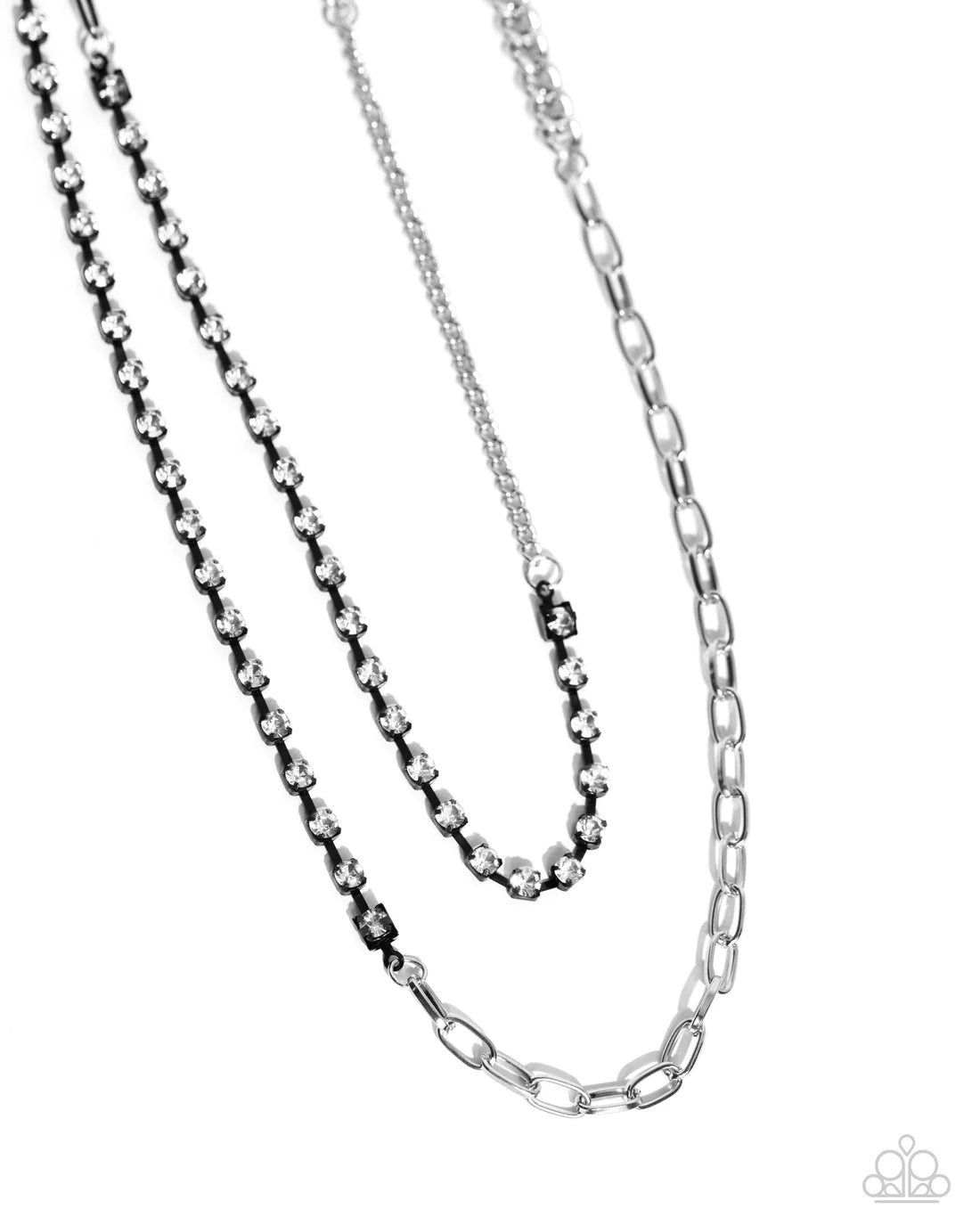 Paparazzi Necklaces - Boxy Brilliance - Black