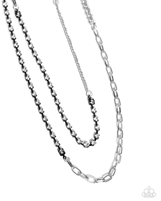 Paparazzi Necklaces - Boxy Brilliance - Black