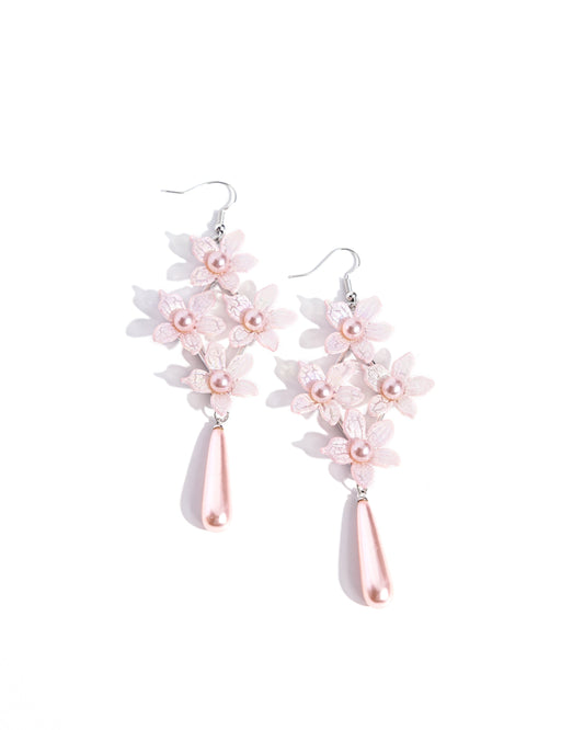 Paparazzi Earrings - Vintage Veining - Pink