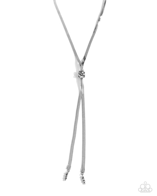 Paparazzi Necklaces - Corporate Cascade - Silver