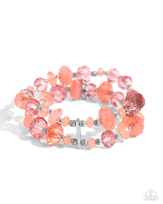 Paparazzi Bracelets - Faceted Fairy Tale - Orange