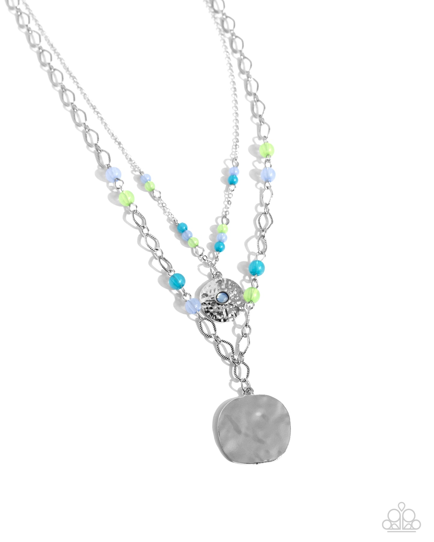 Paparazzi Necklaces - Sand Dollar Season - Blue