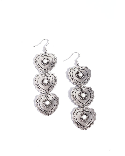 Paparazzi Earrings - Vintage Allure - White