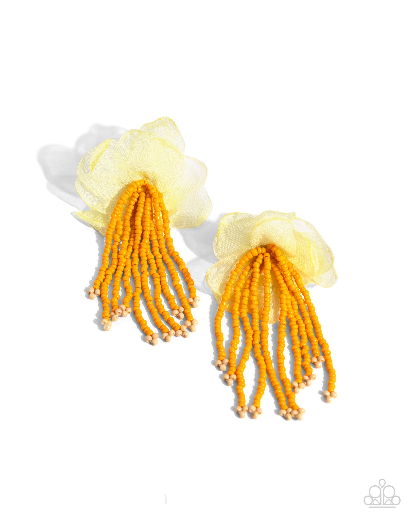 Paparazzi Earrings - Cinderella Charisma - Orange