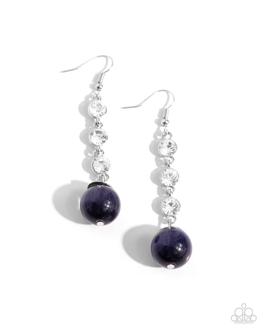 Paparazzi Earrings - Classy Cadence - Blue