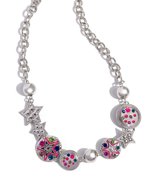 Paparazzi Necklaces - Starry Shopaholic - Pink